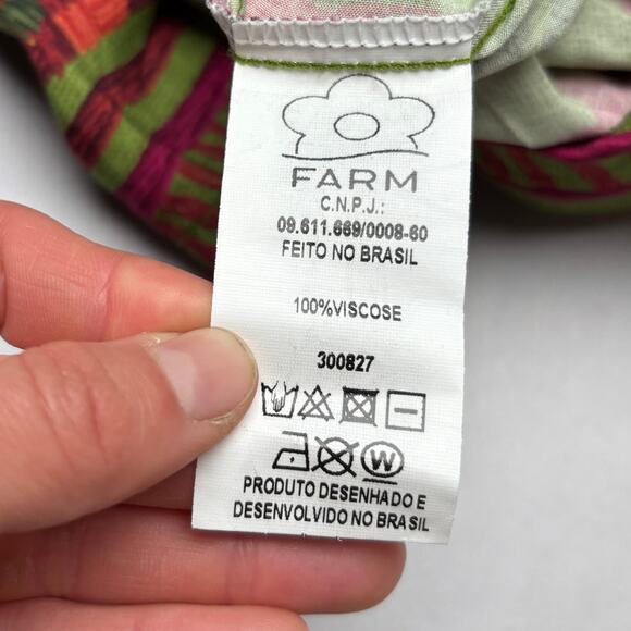 Farm Rio Brazil Tropical Print Jumpsuit Women's P US Small Boho - Picture 9 of 10